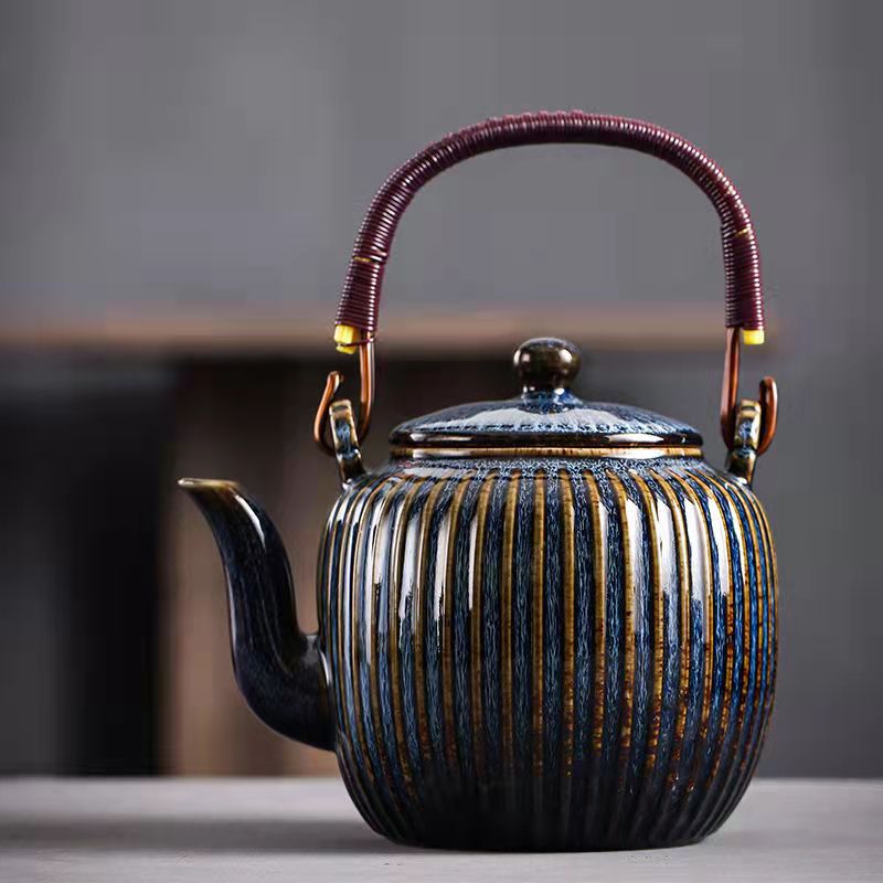 Exquisite Ceramic Teapot Set with Filter and Mug, ibuyxi.com