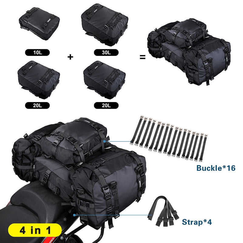 Rhinowalk Waterproof Motor Tail Bag 1 Piece, ibuyxi.com