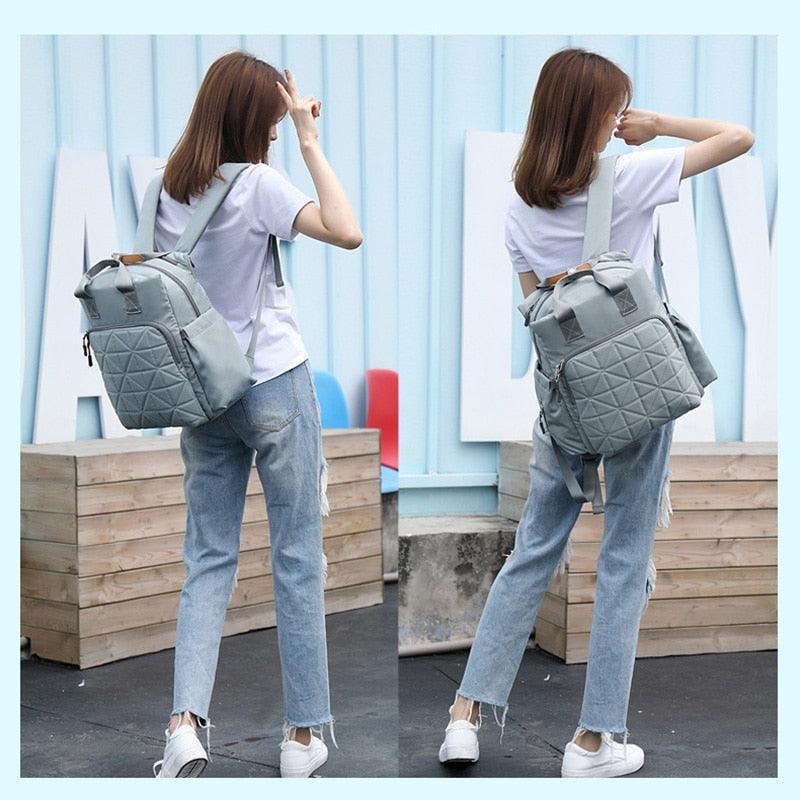 Fashionista Baby Diaper Backpack, Convertible Baby Diaper Bag Changing Bed, Convertible Baby Diaper Bag Changing Bed, diaper bag backpack ,for many occasions like shopping, outing, traveling, etc., for Infants A, iBuyXi.com