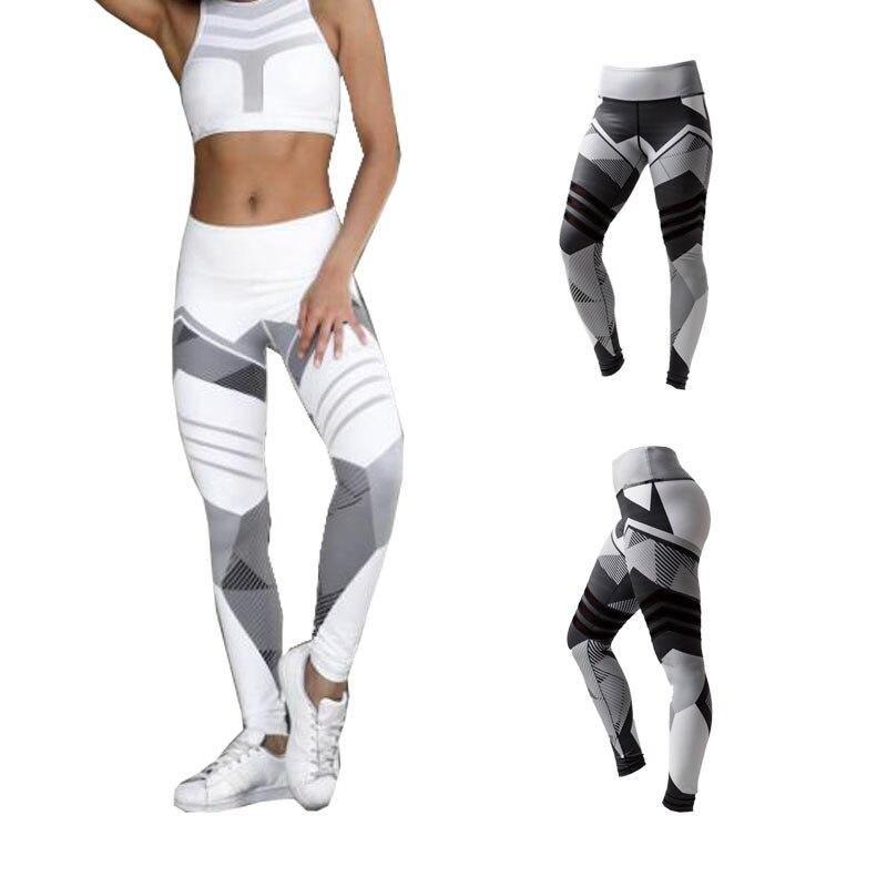 Breathable Geometric Yoga Pants, iBuyXi.com Shop Unique Selection, Breathable Yoga Leggings, Women Sportwear, Women Clothing, Elastic Waist Pants, Sport Goods, Quick Drying Pants