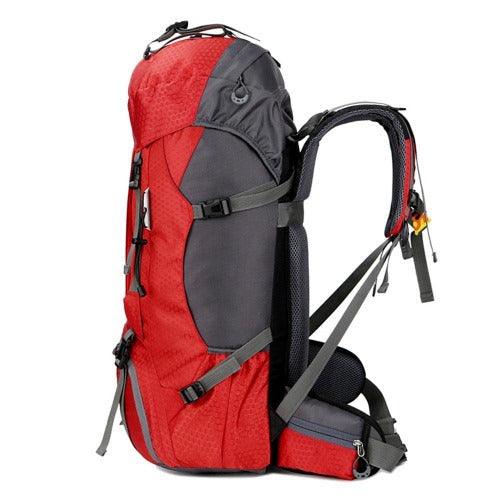 60L Camping Hiking Backpacks, Outdoor Bag Tourist Backpacks, Nylon Sport Bag For Climbing Travelling With Rain Cover, Tourist Backpacks Nylon Sport Climbing Traveling with Rain Cover, iBuyXi.com