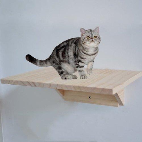 Wall-mounted Cat Climbing Frame, Cat Tree Solid Wood Jumping Platform, Climbing Frame Cat, Tree Solid Wood Cat Jumping Platform, Wall DIY Pet Furniture Kitten Springboard Various Size pet Toy, iBuyXi.com
