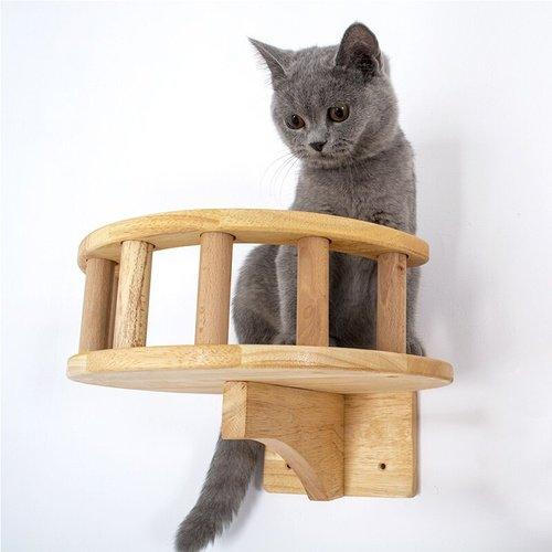 Cat Climbing Wooden Panel, iBuyXi.com