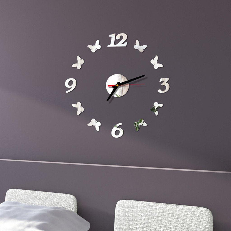 DIY 3D Mirror Wall Clock - iBuyXi.com