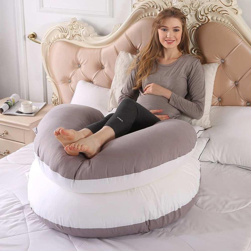 Pregnant Women Body U Shape Sleeping Support Pillow,100% Cotton Pillowcase Maternity Pillows Pregnancy Side Sleepers, iBuyXi.com