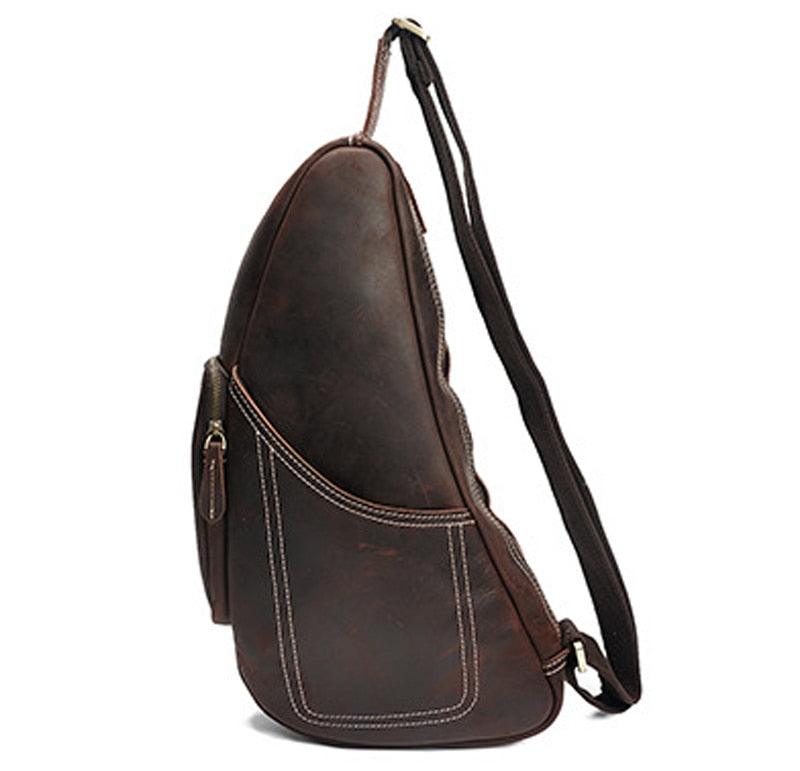 Vintage Genuine Leather Crossbody Sling Shoulder Bag, ibuyxi.com