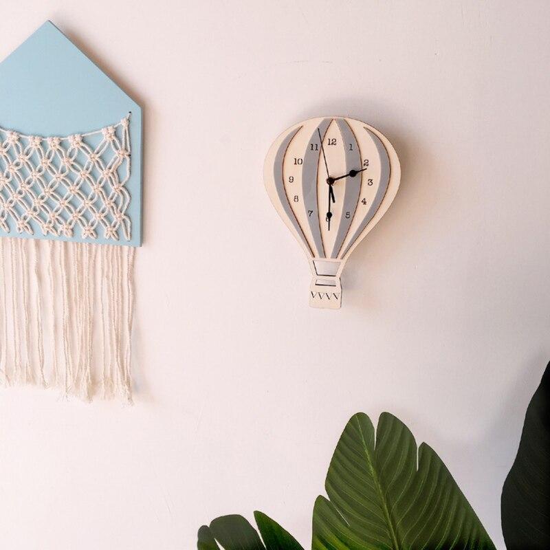 Nordic Style Hot Air Balloon Clock For Children Room,Cute Wall Clock Home Decoration,New style,iBuyXi.com
