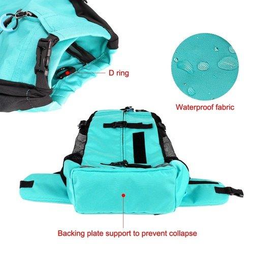 Outdoor Pet Dog Carrier Bag, Pet Carrier Backpack for Cats and Small Dogs, Ventilated design, safety strap, buckle bracket, Designed for travel, hiking, and outdoor use, iBuyXi.com