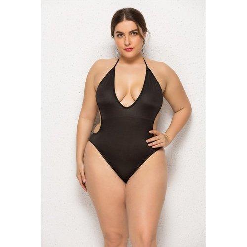 Plus Size Brazilian Style Backless Monokini Plus Size Brazilian Style Backless Monokini