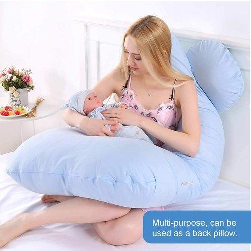 Pregnant Women Body U Shape Sleeping Support Pillow,100% Cotton Pillowcase Maternity Pillows Pregnancy Side Sleepers, iBuyXi.com 