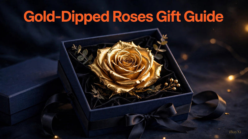 Gold-Dipped Roses: Anniversary Gifts That Last | iBuyXi