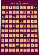 100 Date Ideas Scratch-Off Poster