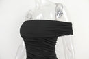 Off Shoulder Strapless Robe Backless Bodycon Party Mini Dress, ibuyxi.com