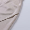 Spaghetti Strap Backless Wrap Draped Slit Gown Maxi Dress