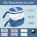 11 in 1 Kitchen Colander Veggie Fruit Shredder Grater Slicer, Multifunctional Rotate Vegetable Cutter With Drain Basket. iBuyXi.com