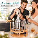 12-Piece Cocktail Shaker Bartender Kit with Bamboo Stand