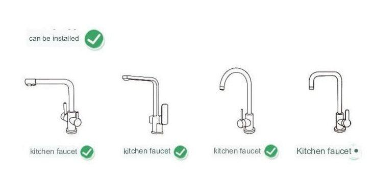 Universal Faucet Bubbler Household Washbasin with Splash-proof Faucet Universal Kitchen Faucet Extender, ibuyxi.com