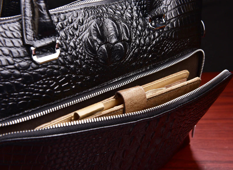 Genuine Leather Large Tote Handbag, ibuyxi.com