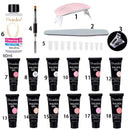 18-in-1 Polygel Nail Extension Kit with UV Lamp