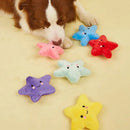 1pcs/pack Puppy Dog Plush Pentagram Squeaky Toys for Small Medium Dogs Bone Aggr