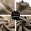 2025 Autumn Men Jackets 100% Cotton Chaqueta Casual Solid Fashion Vintage Warm V