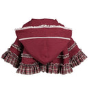 2025 HOT Sweet Girl Lolita Women Dress Vintage Patchwork Red Dresses with Cloak