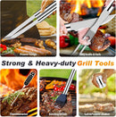 26-Piece Stainless Steel BBQ Grill Tool Set in Aluminum Case