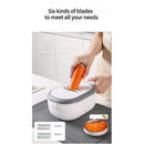 11 in 1 Kitchen Colander Veggie Fruit Shredder Grater Slicer, Multifunctional Rotate Vegetable Cutter With Drain Basket. iBuyXi.com