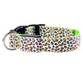 LED Dog Collar Safety Adjustable Nylon Leopard Pet Collar - view 7