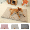 3D Sponge Pet Bed With Removable Washable Faux Fur Cover Soft Dog Bed For Crate