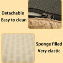 3D Sponge Pet Bed With Removable Washable Faux Fur Cover Soft Dog Bed For Crate