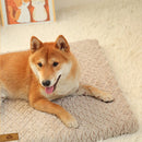 3D Sponge Pet Bed With Removable Washable Faux Fur Cover Soft Dog Bed For Crate
