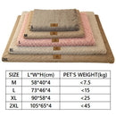 3D Sponge Pet Bed With Removable Washable Faux Fur Cover Soft Dog Bed For Crate
