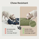 42 Inch Indestructible Canvas Outdoor Dog Bed for Extra Large Dogs, Chew Proof W