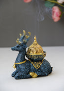 Nordic Resin Reindeer Candle Holder Gold Metal Decor, ibuyxi.com