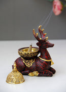 Nordic Resin Reindeer Candle Holder Gold Metal Decor - view 10