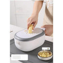 11 in 1 Kitchen Colander Veggie Fruit Shredder Grater Slicer, Multifunctional Rotate Vegetable Cutter With Drain Basket. iBuyXi.com