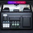 Car Storage Box Backseat 5 Bag Trunk Organizer Multi-use PU Leather Car Seat Back Organizers With Net Bag Car Accessories, ibuyxi.com