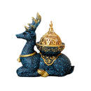 Nordic Resin Reindeer Candle Holder Gold Metal Decor - view 8