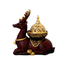 Nordic Resin Reindeer Candle Holder Gold Metal Decor - view 6