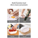 11 in 1 Kitchen Colander Veggie Fruit Shredder Grater Slicer, Multifunctional Rotate Vegetable Cutter With Drain Basket. iBuyXi.com
