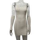 Off-Shoulder Push Up Knitted Bodycon Party Mini Dress, ibuyxi.com