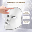 7-Color LED Light Therapy Face Mask, Wireless Rechargeable