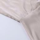 Spaghetti Strap Backless Wrap Draped Slit Gown Maxi Dress