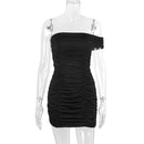 Off Shoulder Strapless Robe Backless Bodycon Party Mini Dress, ibuyxi.com