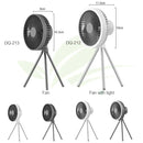 10000mAh Portable Rechargeable Fan for Camping, iBuyXi.com