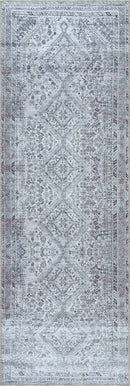 Barny Gray Denim Washable Rug