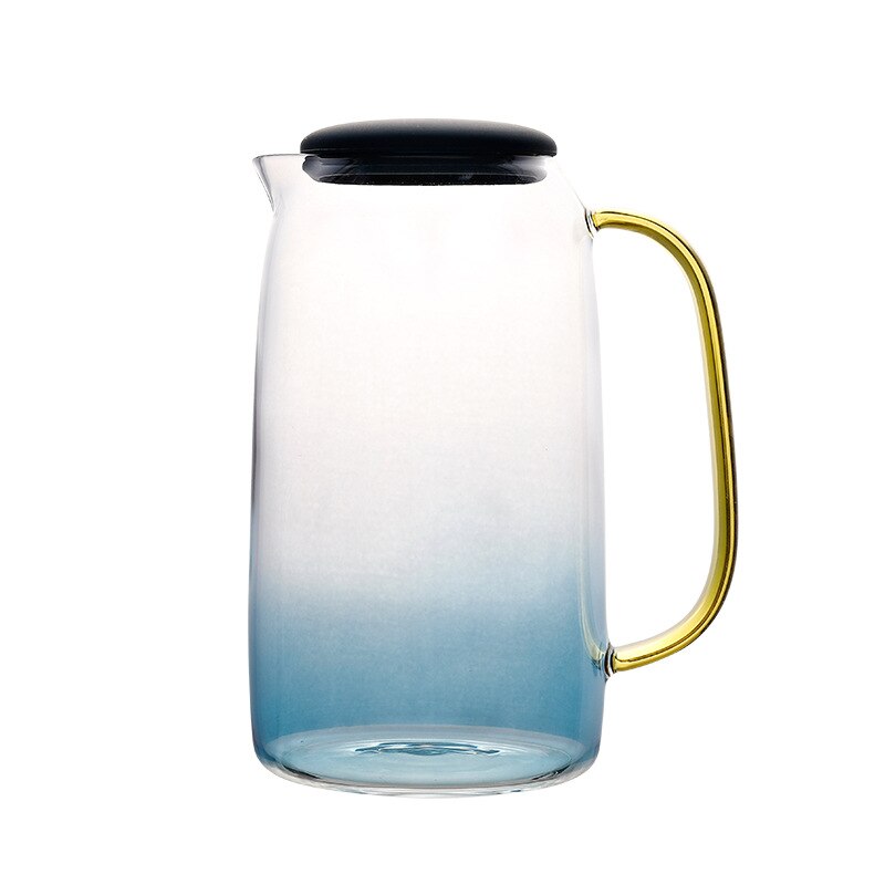 1400ml Gradient Blue Water Kettle Of Glass Jug, ibuyxi.com