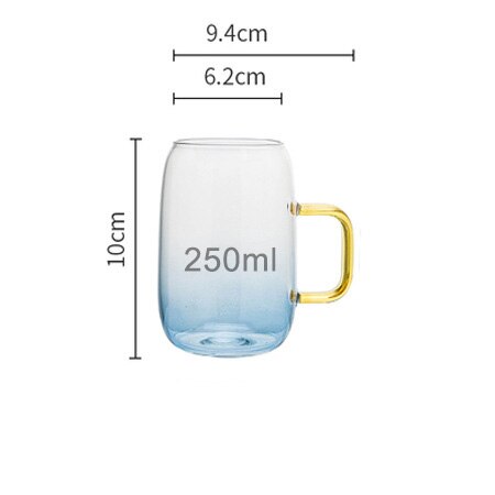 1400ml Gradient Blue Water Kettle Of Glass Jug, ibuyxi.com