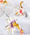 Red Rose Enamel Crystal Mug Elegant Gift, ibuyxi.com